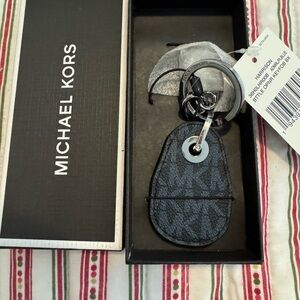 Michael Kors Black and Gray Bag Charm